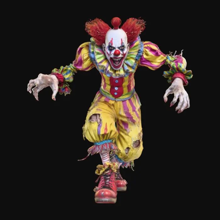 3D model for Zombie , #Halloween2025#, Clown Frenzy