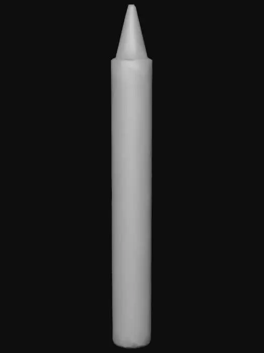 3D model for Blue Crayon Illustration