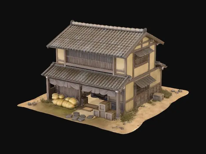 3D model for Japanese Storehouse Model