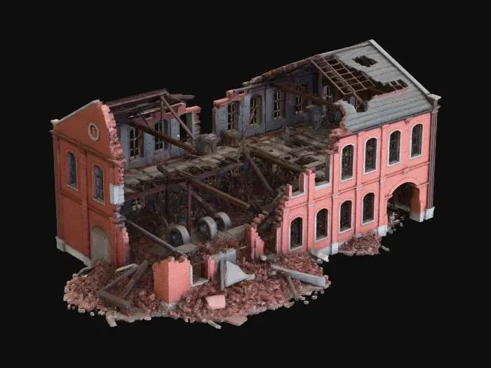 3D model for Ruined Brick Factory