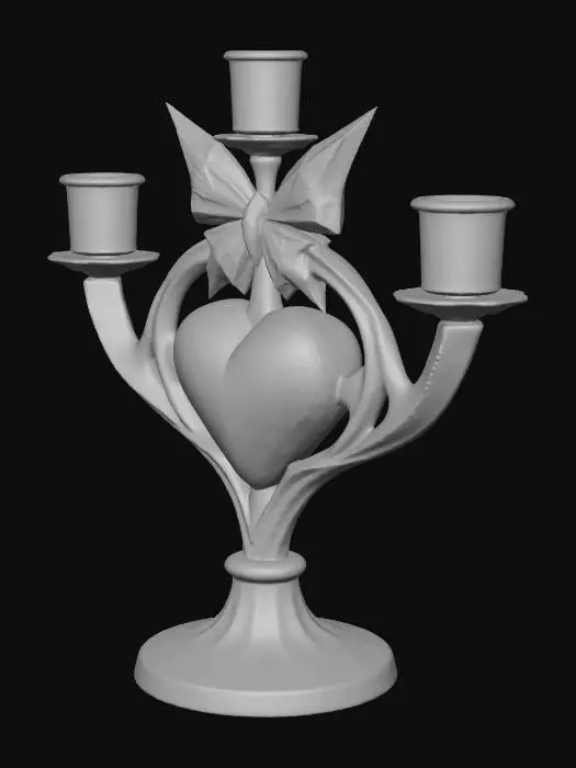 3D model for Candelabra of Hearts
