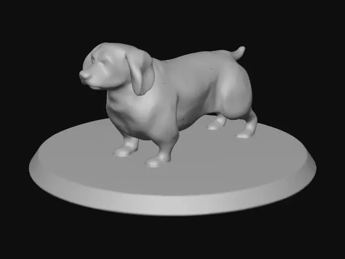 3D model for Dachshund Display