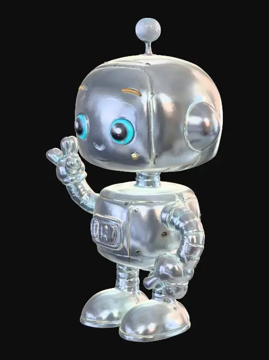 3D model for Friendly Bot Wave