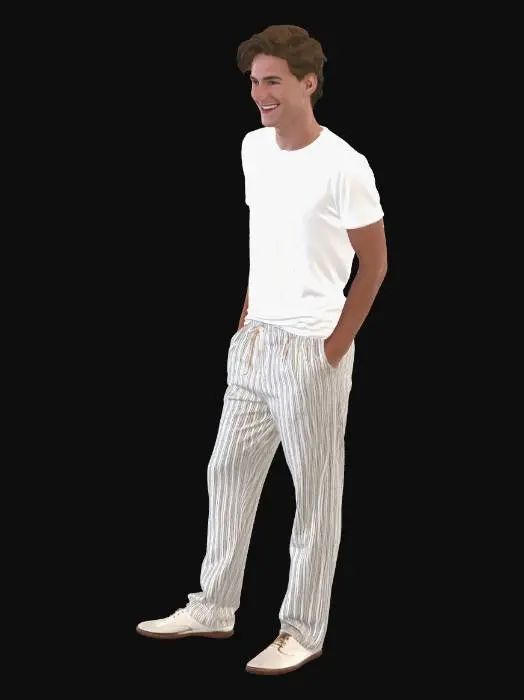 3D model for Casual Linen Confidence