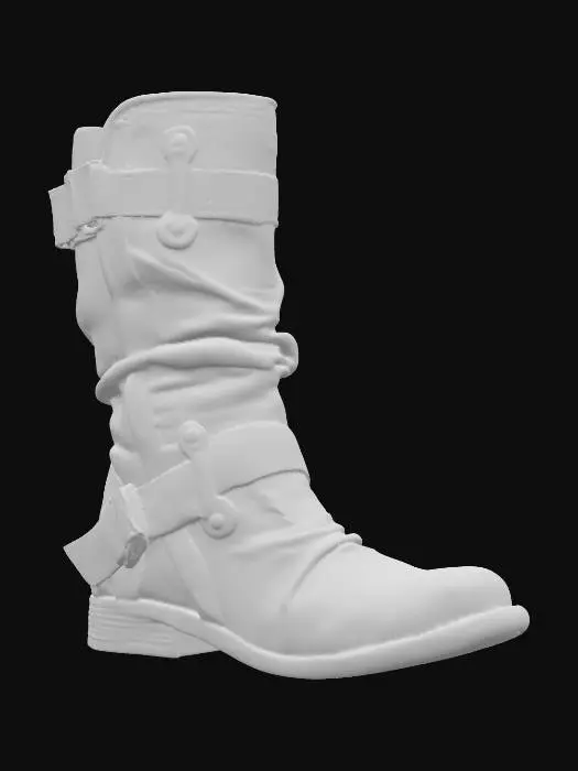 3D model for Brown Buckle Boot