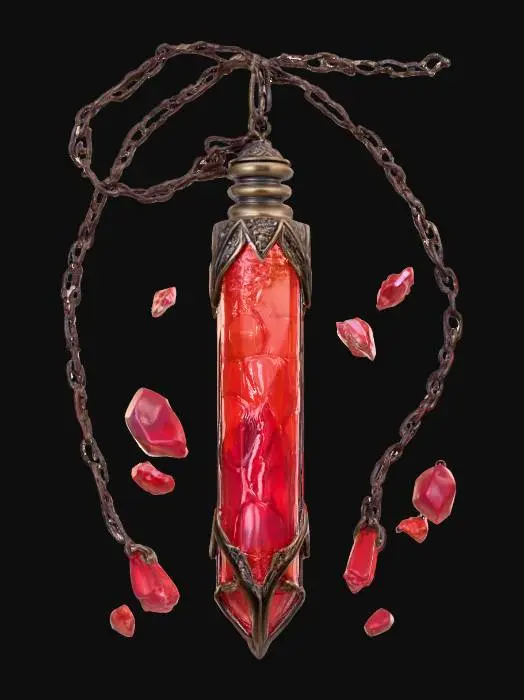 3D model for Crimson Shard Pendant