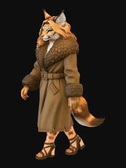3D model for Sexy Lynx