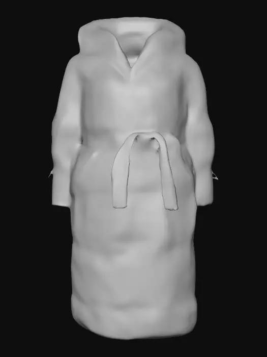 3D model for Mocha Winter Coat