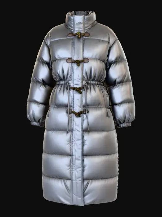 3D model for Puffy Coat with Toggles