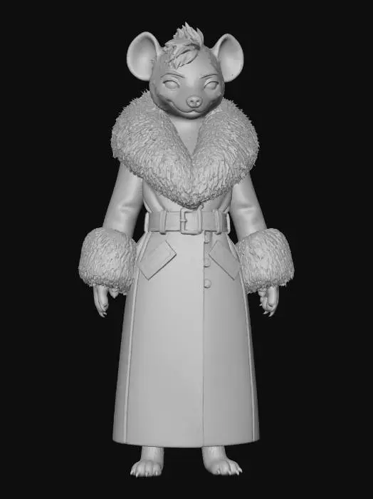 3D model for Elegant Hyena