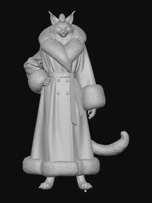 3D model for Feline Fashionista