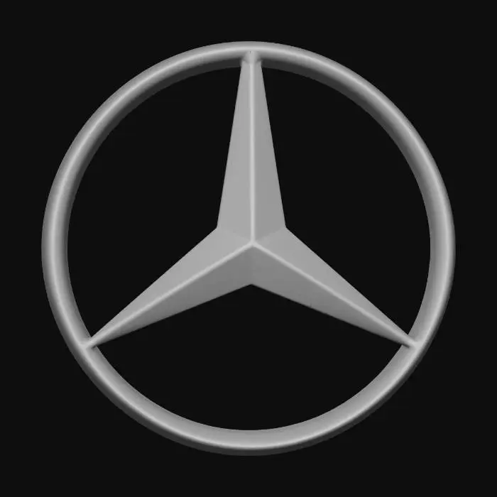3D model for Mercedes-Benz Logo