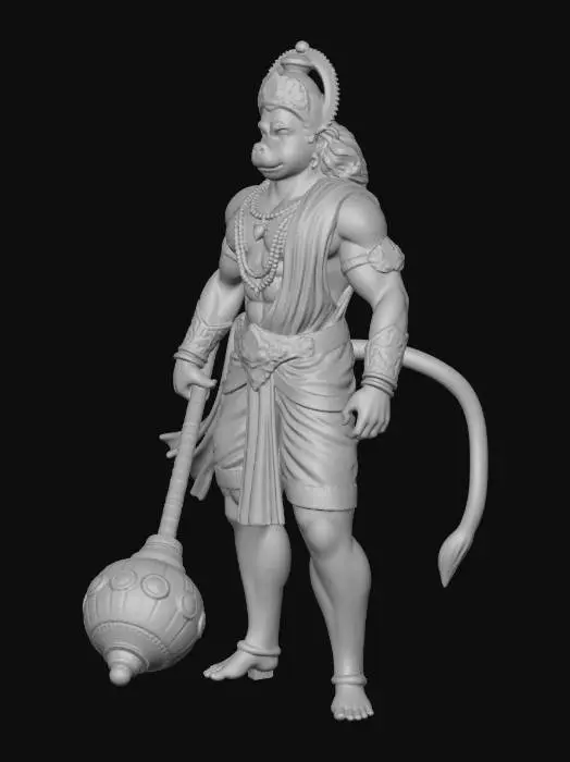 3D model for Hanuman Warrior