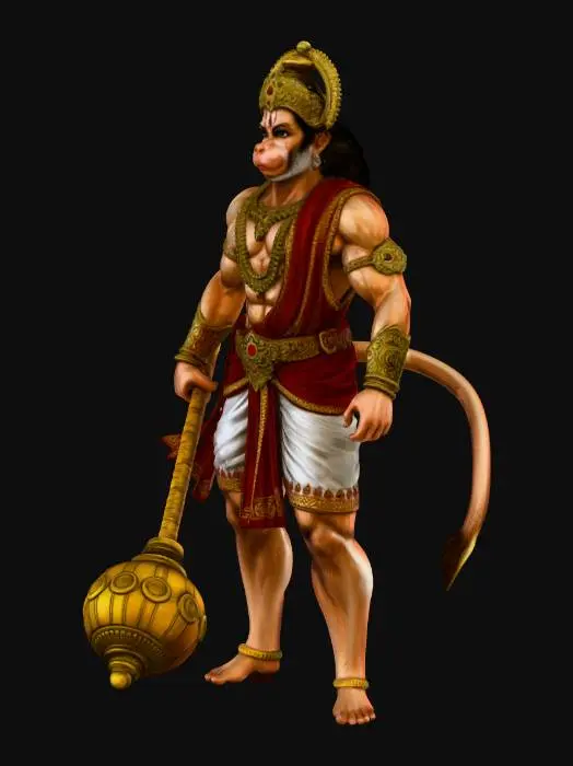 3D model for Hanuman Warrior