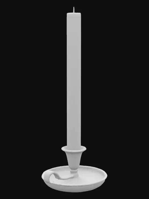 3D model for Candle in Brass Holder