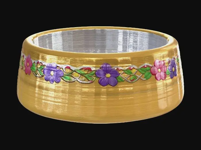 3D model for Brushed Metal Bowl