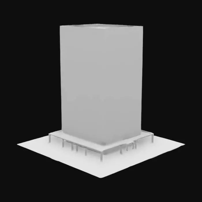 3D model for office large and tall building [one]