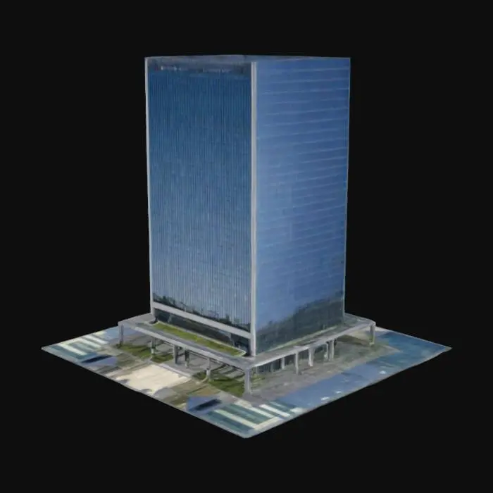 3D model for office large and tall building [one]
