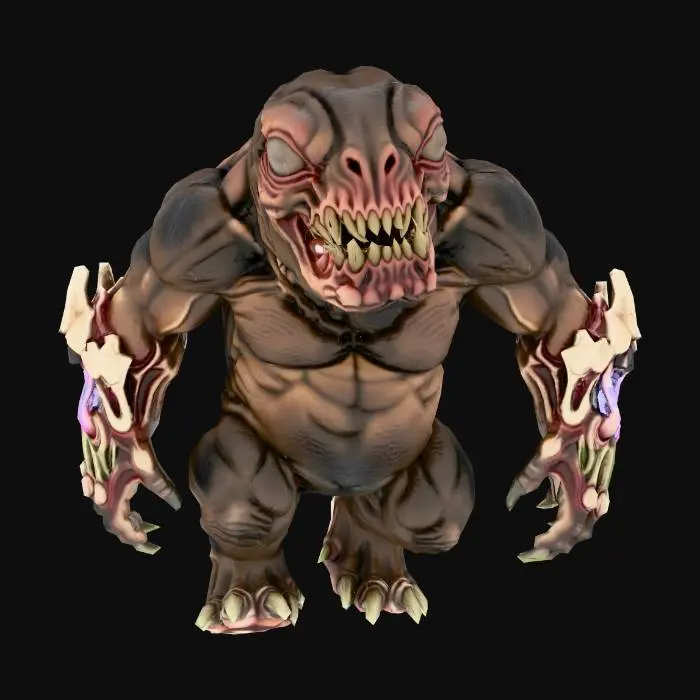3D model for Savage Golem
