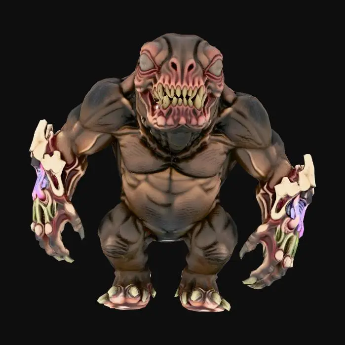 3D model for Savage Golem