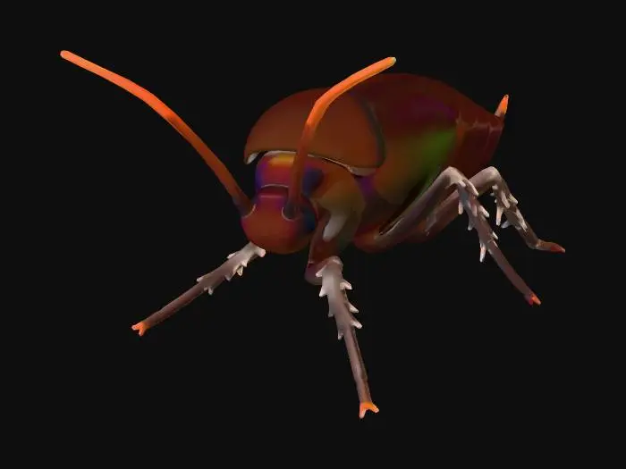 3D model for Glossy Cockroach Portrait