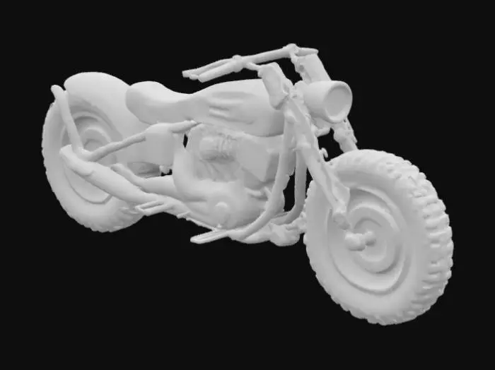 3D model for Custom Bobber Motorcycle