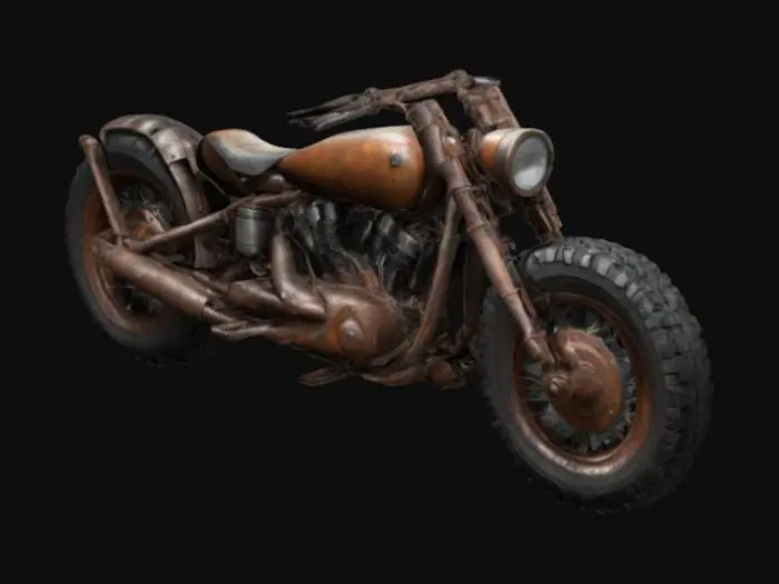 3D model for Custom Bobber Motorcycle