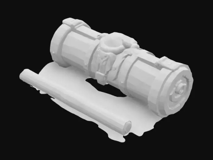 3D model for Ancient Artifact Scroll