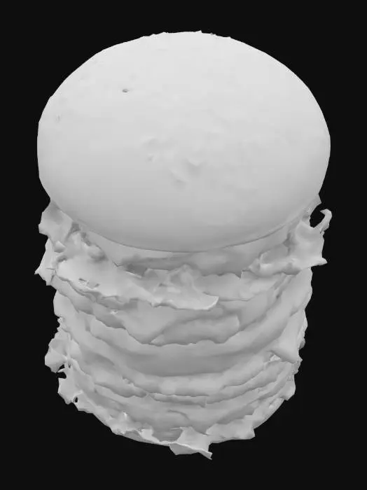 3D model for American quintuple meat Ultima burger 