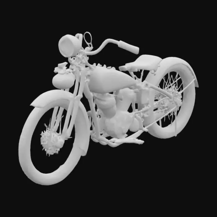 3D model for Vintage Harley-Davidson Classic