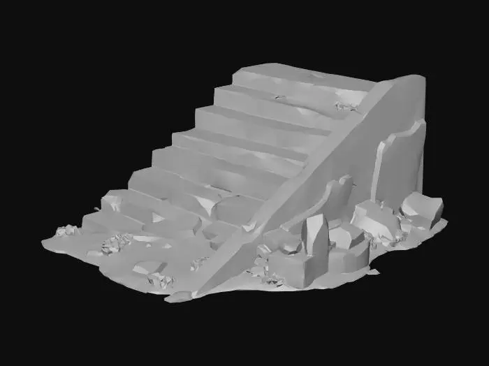 3D model for Overgrown Staircase