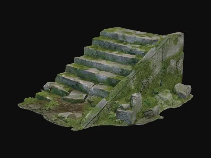 3D model for Overgrown Staircase