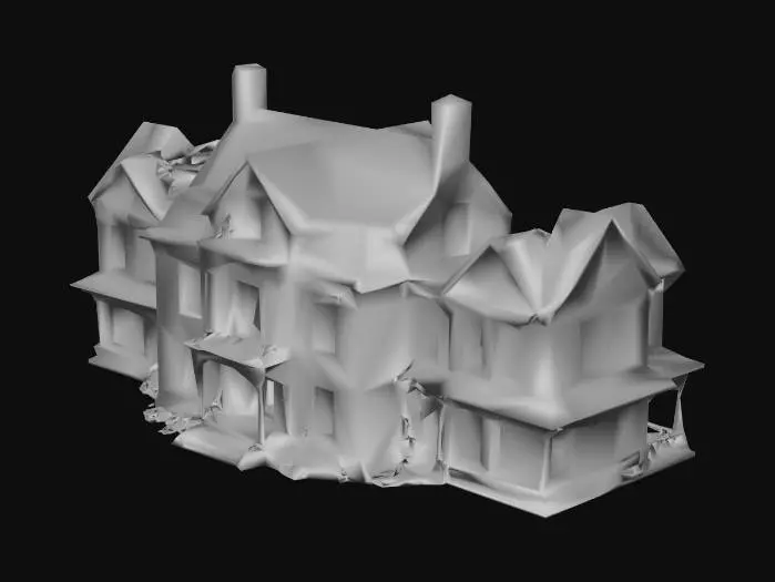 3D model for A silent hill type houses , make it so There are 7 different silent hill type houses make them empty from inside only work on detail from the outside