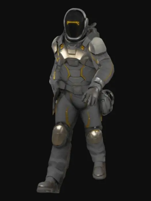 3D model for Astronaut in T-Pose