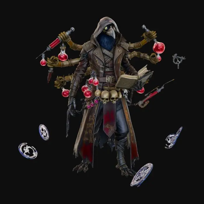 3D model for The Alchemist's Crow