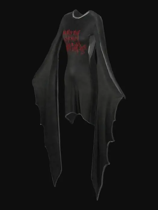 3D model for Batwing Sleeve Dress
