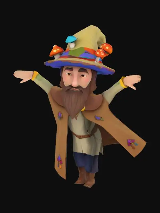3D model for Wizard of the Woods
