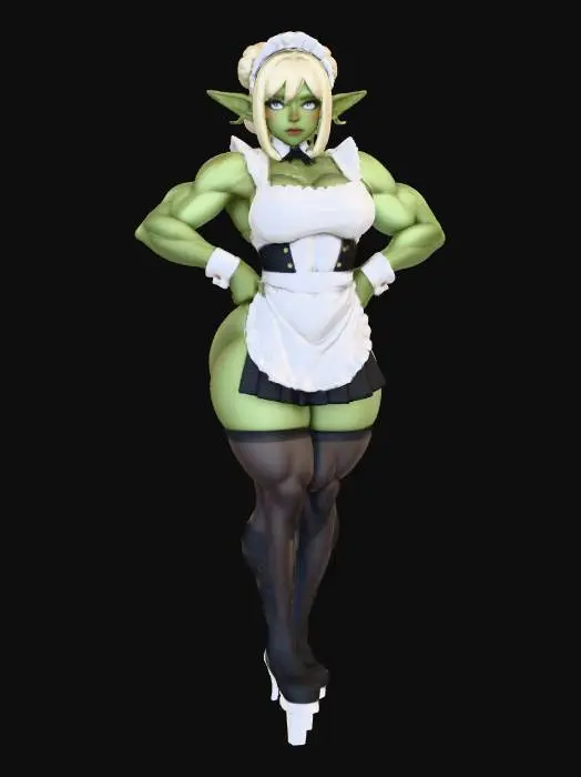 3D model for Orc Maid