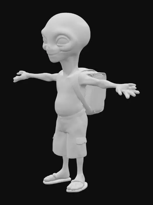 3D model for Alien Vacationer