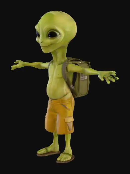 3D model for Alien Vacationer