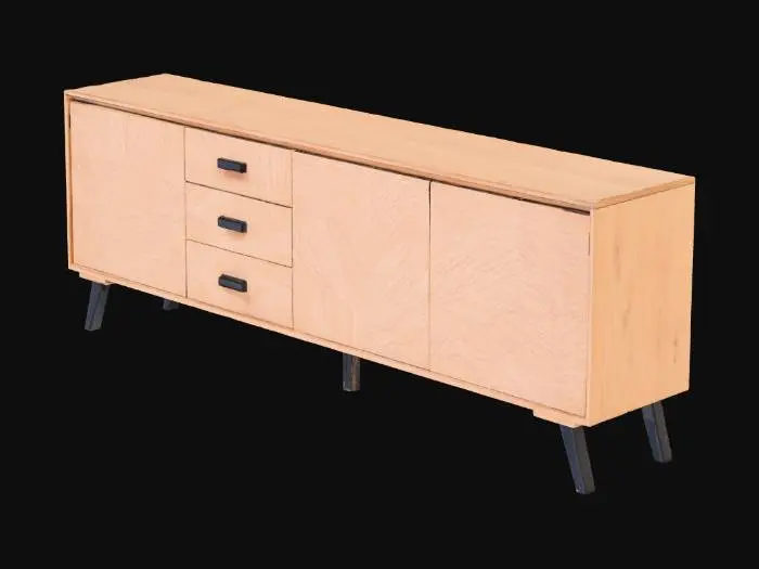 3D model for Wooden Sideboard Elegance