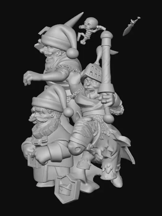 3D model for Clash Royale Holiday Characters, #Christmas2025#