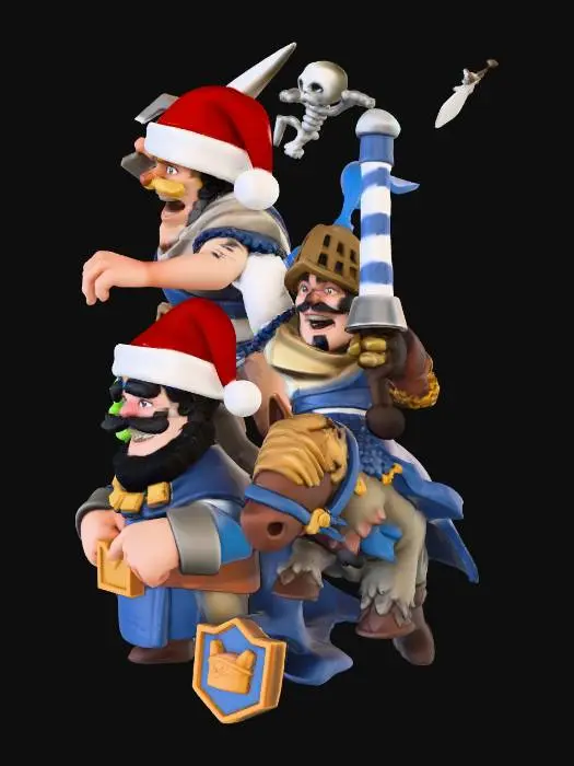 3D model for Clash Royale Holiday Characters, #Christmas2025#