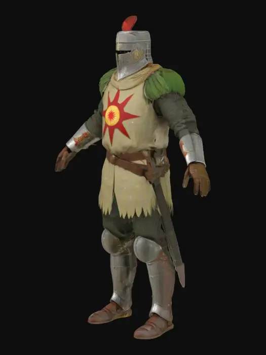 3D model for Solaire of astora (dark souls 1)