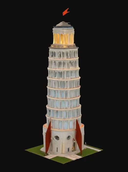 3D model for the leaning tower of pisa spaceship
, #AroundTheWorld#