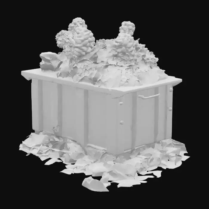3D model for a dumpster fire part two