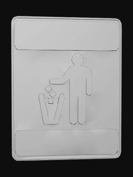 3D model for Jogue Lixo no Lixo, Preserve a Natureza