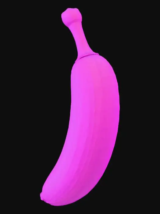 3D model for Banana Glowing purple colour, or create a cool Banana with neon glow