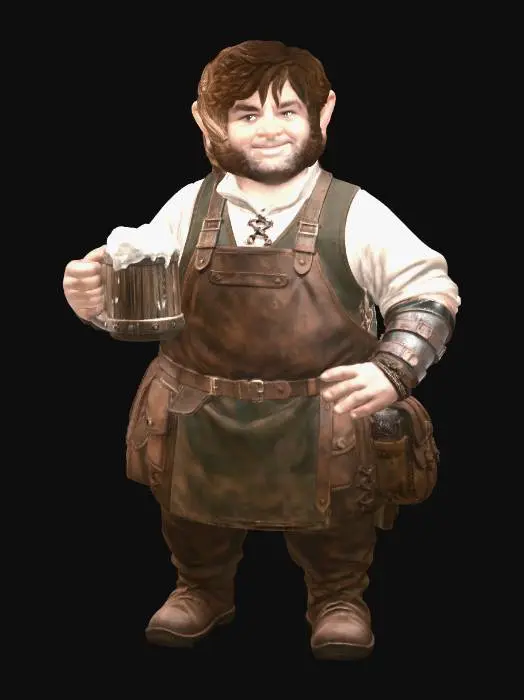 3D model for Hobbit with Beer Mug