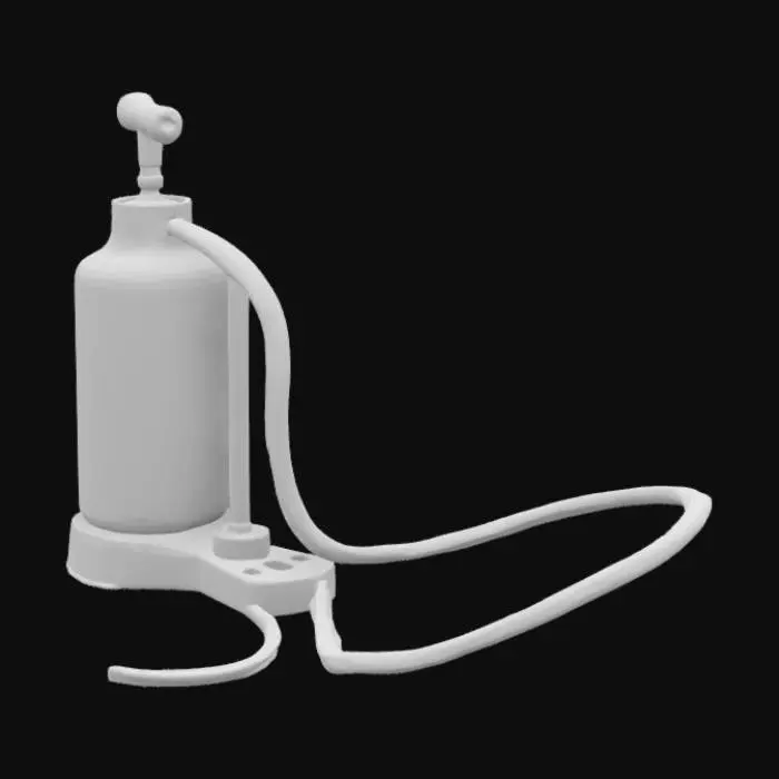 3D model for a simple manual air pump

